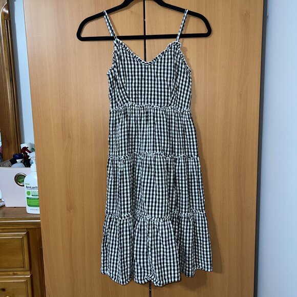 Gingham Midi Dress - Picture 1 of 3
